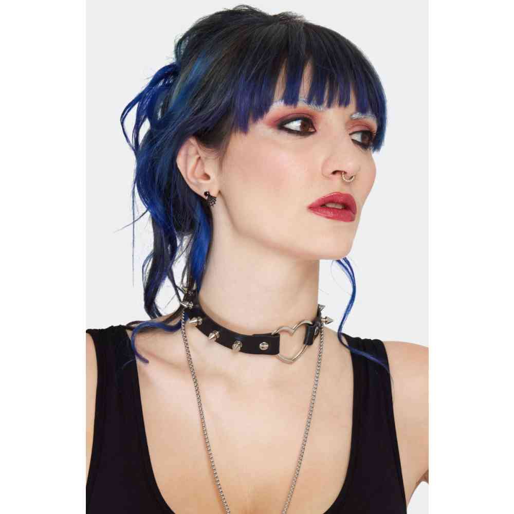 Jawbreaker - Black Spider Web Stud oorbellen - Zwart